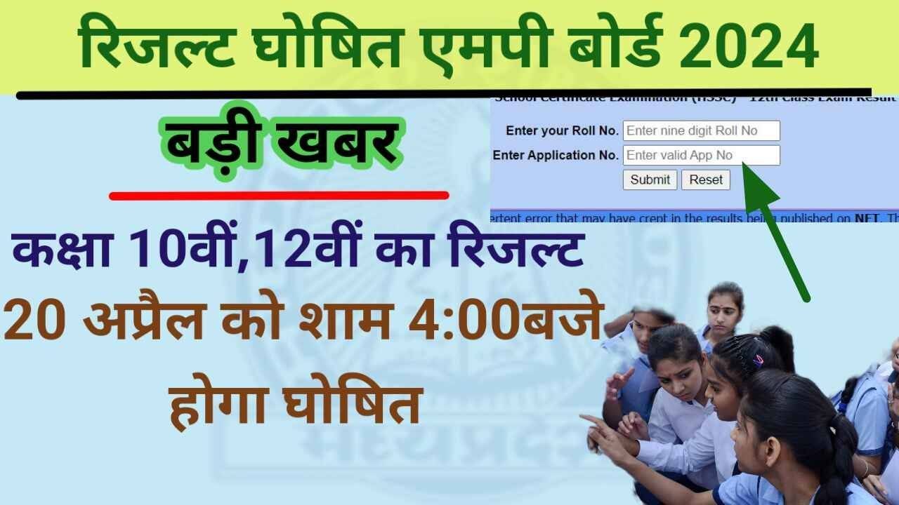 MP board result 2024 date and time